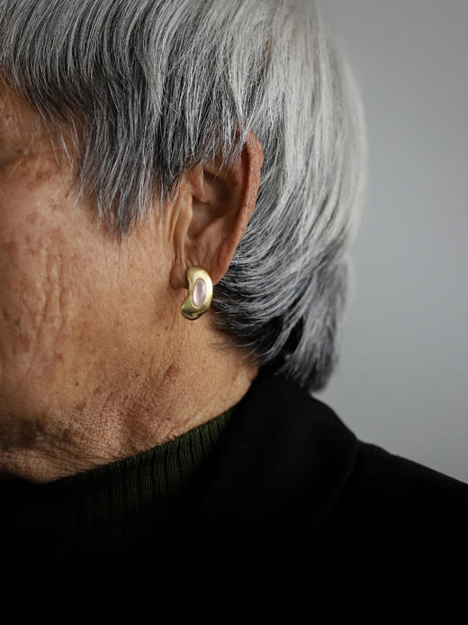 ANATTA｜E-P03-3GD Pebble III Earrings [ 可拆卸 耳环 ]【鹅卵石Pebble】 商品图2