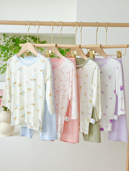 7A级抗菌!!莱赛尔天丝七分袖家居服套装(110-160码)★ 商品图0