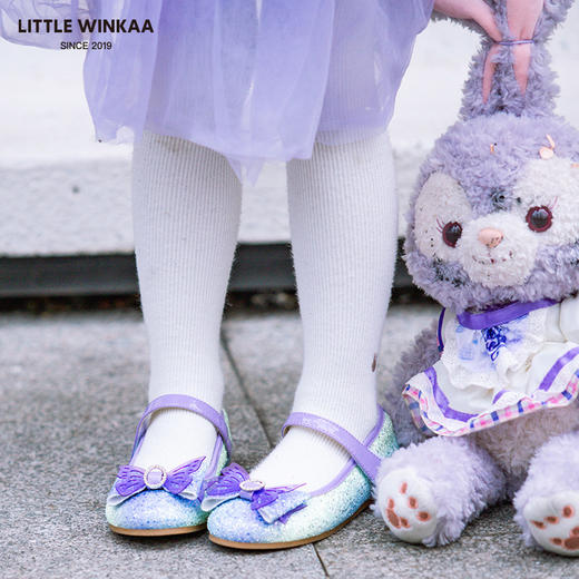 【云优选】Little winkaa女童公主鞋艾莎水晶皮鞋春秋新款小女孩配裙子单鞋 商品图2