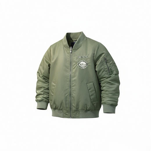 【中航文化授权】歼20/歼35A儿童飞行夹克  精美飞机刺绣 酷飒英姿圆满飞行员梦 做工精细/舒适/防风/保暖 商品图3