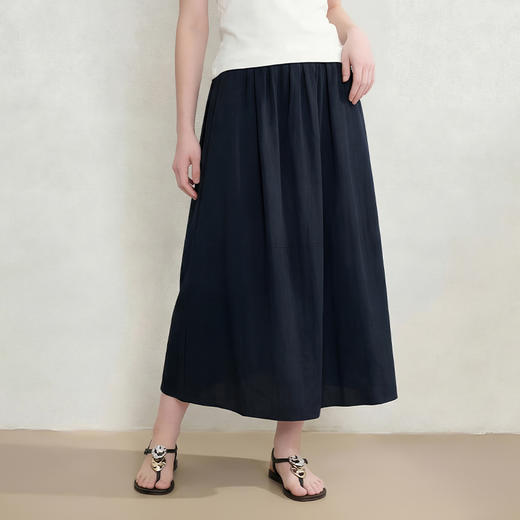 西遇简约赫本2026春季新款时尚百搭显瘦高腰女潮设计感休闲半裙H0060222 商品图2