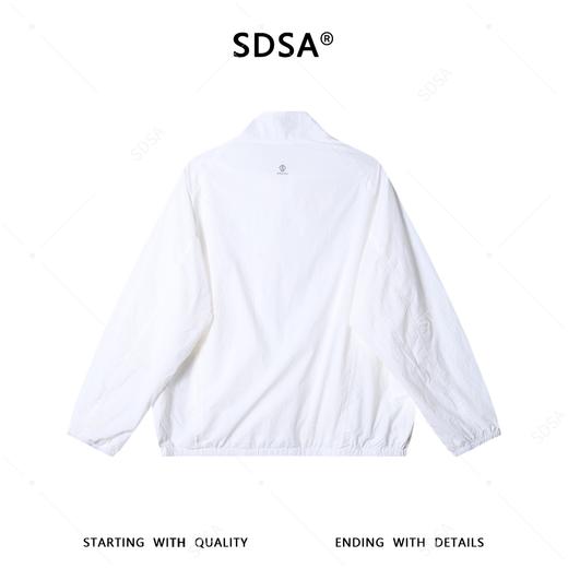 SDSA男装2026新款高贵轻奢简约纯色拉链立领夹克外套百搭宽松休闲 商品图4