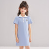 笛莎/Deesha 松饼熊2026年夏季新款童装女童时尚学院风POLO领针织连衣裙 商品缩略图2