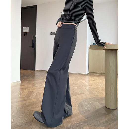 「高腰阔腿超模裤」显瘦阔腿 隐形拉链 视觉拉长腰线 轻薄舒适百搭 商品图7