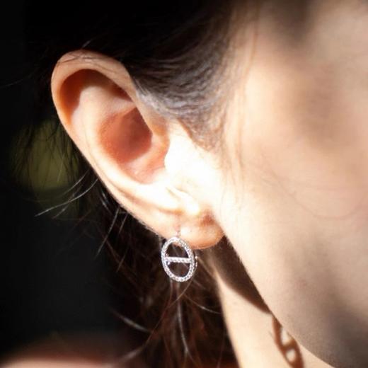 超闪耀！可拆卸猪鼻子满钻耳钉耳环 商品图1