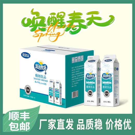 完达山甄选牧场酸奶饮品 908g*12 商品图0
