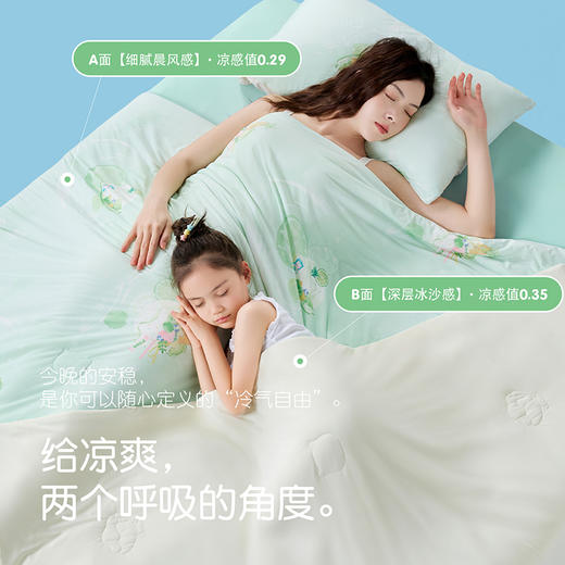 5.0升级凉感被天花板！匹鲁10A抗菌双重凉感绵绵冰被 双面不同凉感 4级抗起球 商品图2