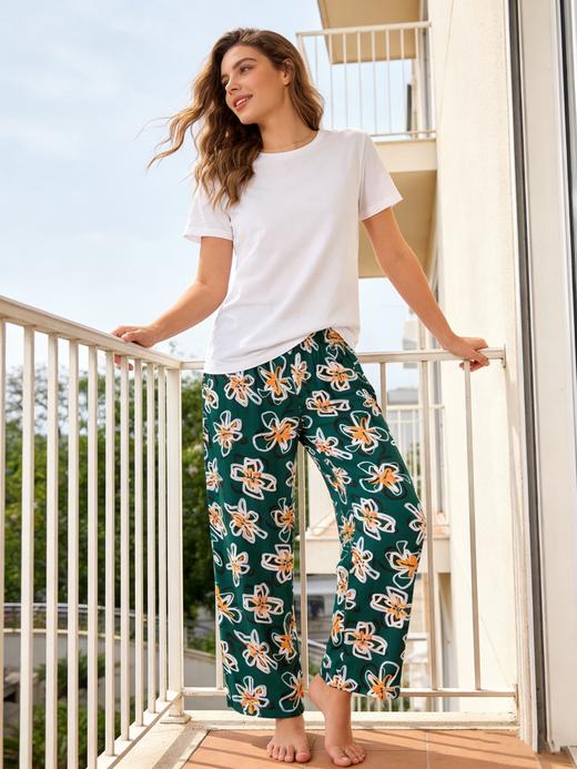 【粘纤舒适】SCHIESSER德国舒雅女士100%粘纤九分裤31/24795P 商品图0