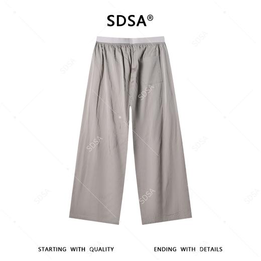SDSA男装2026新款高贵轻奢慵懒风纯色垂感休闲裤百搭时尚裤子 商品图4