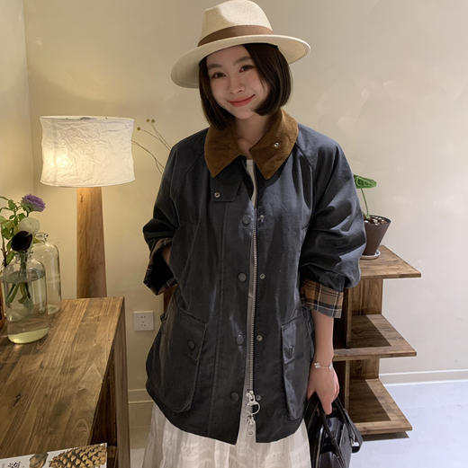 Barbou*r Bedale女士油蜡夹克外套031413 商品图13