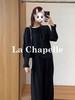 专柜实拍【醋纤丝光感】拉夏贝尔/La Chapelle精致串珠圆领后系带缎光肌理感长袖衬衫气质复古上衣 商品缩略图9