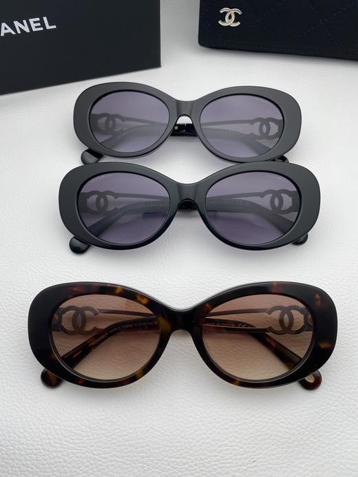 香奈儿 9179  图案双色镂空镜腿 板材复古猫眼形时尚太阳镜（JH） 商品图2