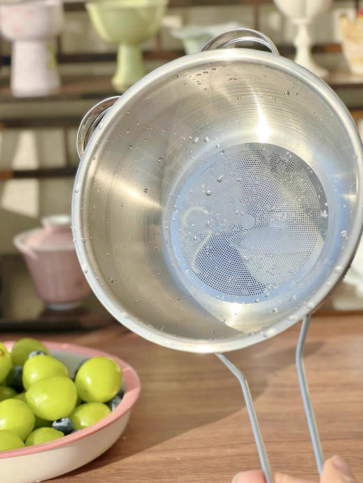 【小来】到手2个！不锈钢沥水筛，水果、蔬菜清洗，淘米多用，洗净无残留 商品图2