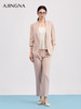 【商场同款】阿菁娜春季新款温柔气质烟管裤浅粉色高级显白微弹利落修饰腿型A31C110027 商品缩略图4