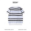 65184SDSA男装2026新款高贵轻奢简约商务撞色条纹圆领短袖T恤百搭上衣 商品缩略图4