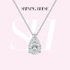 Ease·Shining系列 ShiningHouse[培育] 18k金钻石吊坠 梨形人工真钻人造钻石K金吊坠简约钻石吊坠钻石吊坠悦己送礼臻选（单吊坠，图片仅展示）【此商品不支持7天无理由退货退款】 商品缩略图0