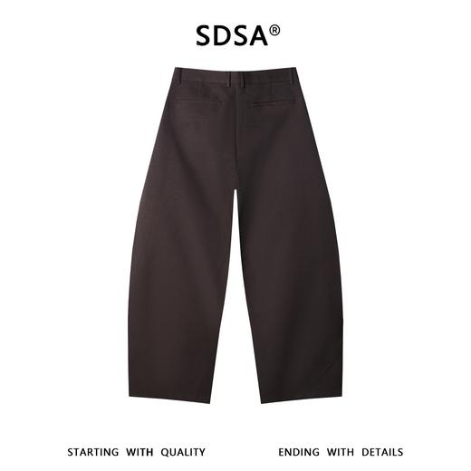 SDSA男装2026新款高贵轻奢简约纯色分割线裁剪休闲裤百搭时尚裤子 商品图4