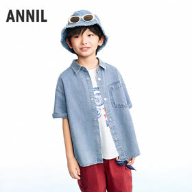【实体店同款】男童短袖上衣夏季新款安奈儿童装AB621275