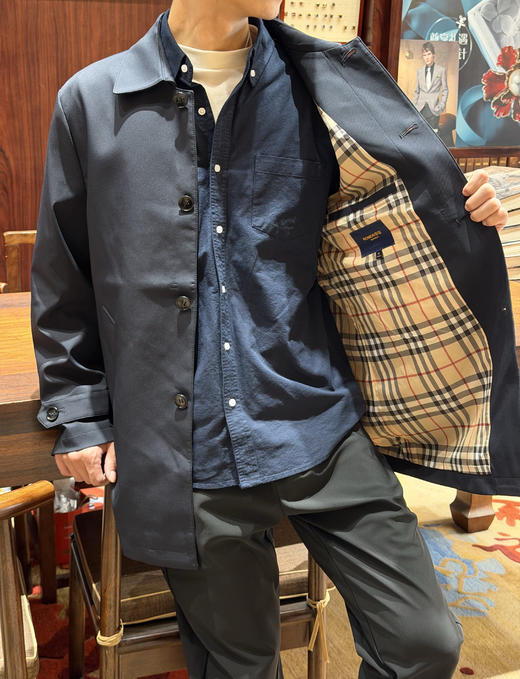 罗蒙春秋经典通勤百搭男士夹克风衣外套 商品图11