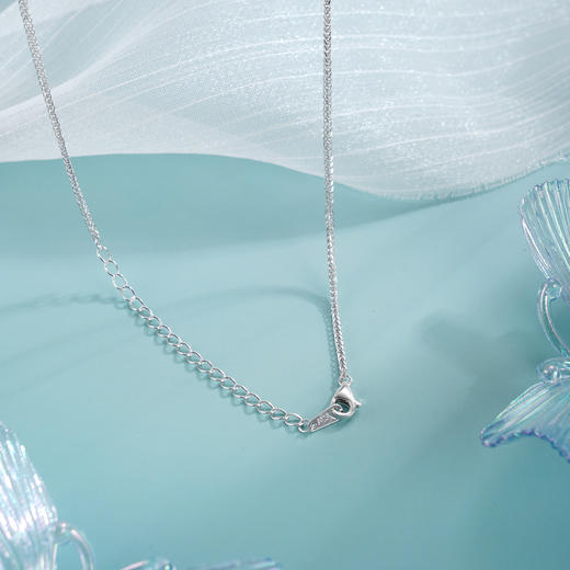 子佩集【宁静花海】S925银套链【PM2245-XF】培育宝石帕拉伊巴蓝碧玺大方块2510 商品图6