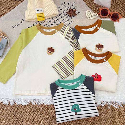 【69.9/3件-春款T恤合集】嘟嘟家宝宝T恤秋季儿童长袖男童卡通上衣女童打底衫★ 商品图5