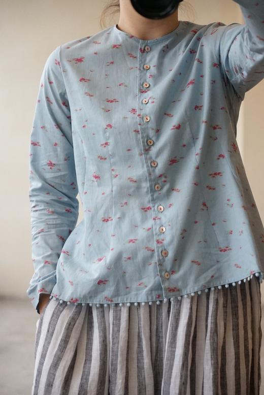 SUSURI 碎花细节感长袖衬衫 商品图4