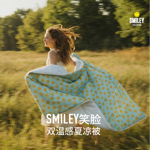 SMILEY 涂鸦小花单面凉冷感被原纱凉感空调被夏凉被凉感印花夏被【本商品不支持用券】 商品图0