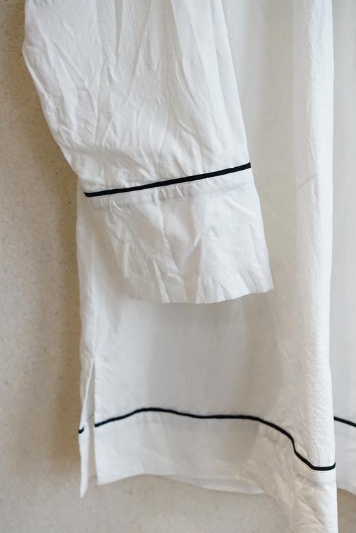 LABORATORY 缝绳装饰的复古长衬衫（黑/白可选） 商品图2