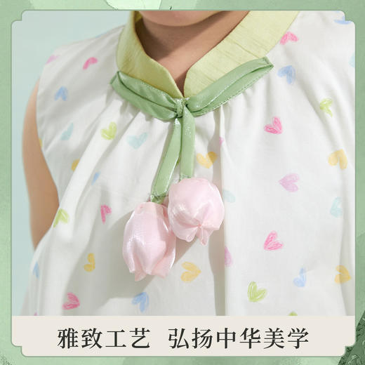笛莎/Deesha 观山见2026年夏季新款童装女童国风连衣裙 商品图2
