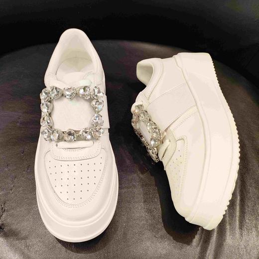 LFGJ16405方扣闪钻小白鞋 商品图3