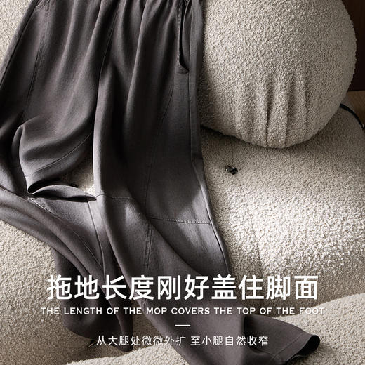 【走路带风】重磅100汗麻裤   会呼吸天然汗麻轻盈肌理感松弛镰刀裤拖拖裤 9912 商品图6