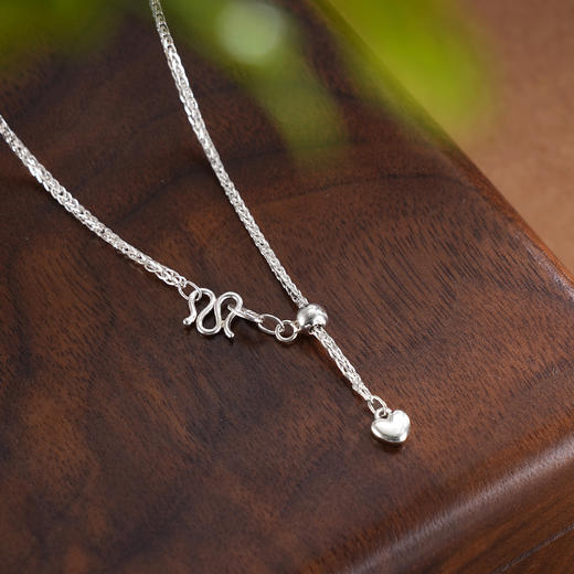 子佩集S990银【银翠尾】套链【QBLSH-29】孔雀花丝项链2509 商品图7