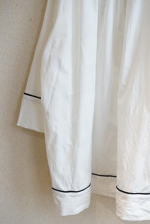 LABORATORY 缝绳装饰的复古长衬衫（黑/白可选） 商品图3