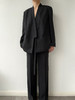 YANYI CHANG｜91800210 中式交叠领系带廓形西装 [ 黛墨黑 ] 商品缩略图7