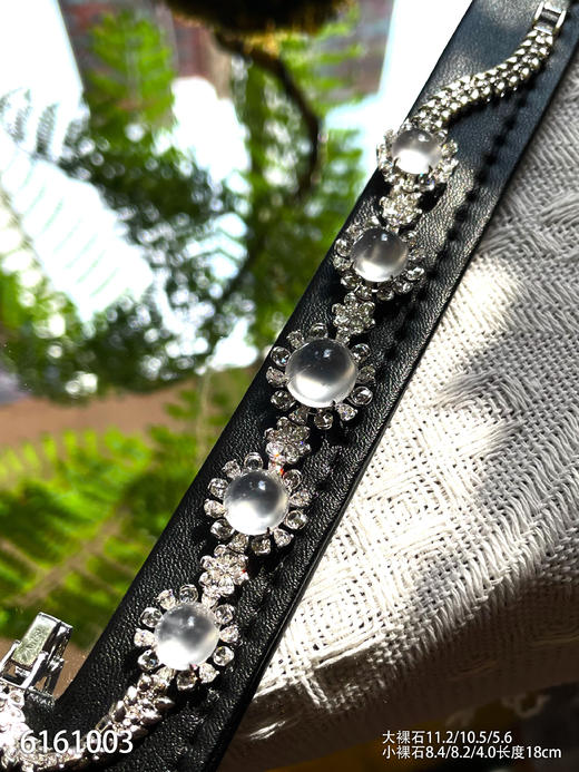 玻璃种蛋面手镯【6161003】具体价格微信咨询 商品图3