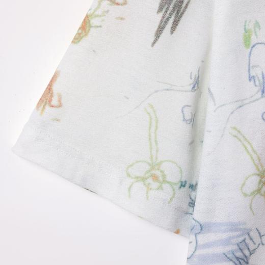 26T178SDSA男装2026新款高贵轻奢时尚绘涂鸦满印短袖T恤百搭圆领上衣 商品图3