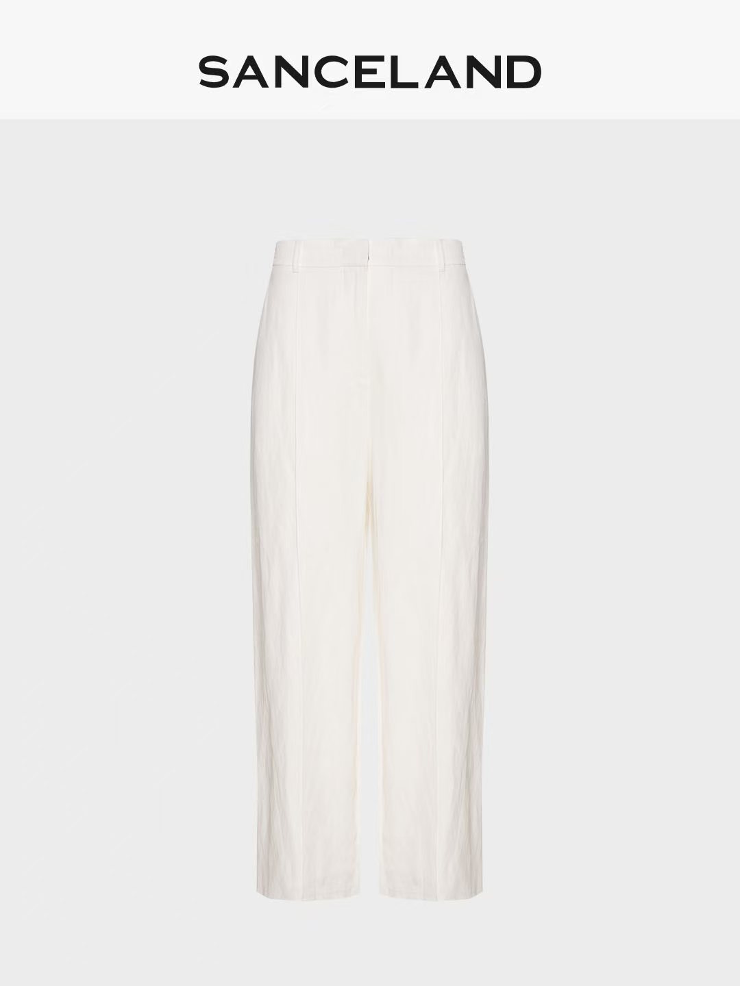 三石一澜SANCELAND 醋麻直筒长裤SK22103071