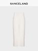 三石一澜SANCELAND 醋麻直筒长裤SK22103071 商品缩略图0