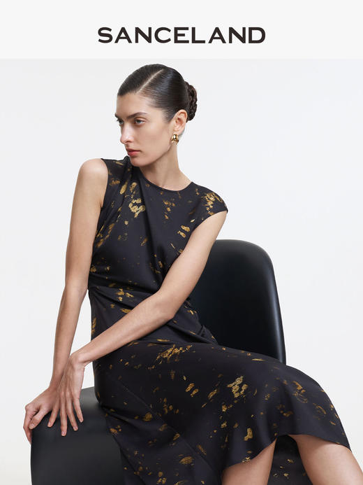 三石一澜SANCELAND 双乔连衣裙SK14103009 商品图1