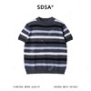 65184SDSA男装2026新款高贵轻奢简约商务撞色条纹圆领短袖T恤百搭上衣 商品缩略图1