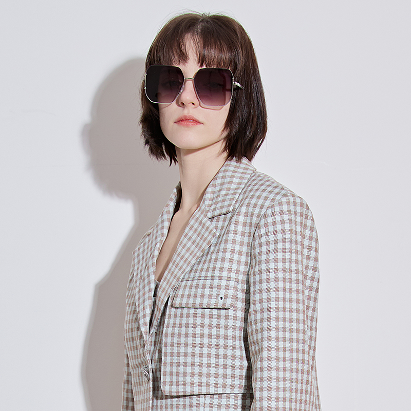 ZERSER姿森2025墨镜女士时尚潮流大框防晒防紫外线显瘦夏季太阳镜J576