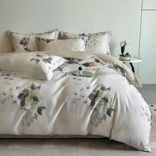 【品牌直发】加倍生活 天丝棉数码印花四件套-恬觅系列 14色可选 大版数码印花 品质之选 商品图2