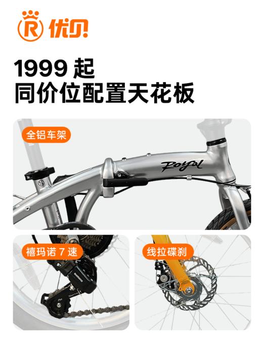 【成人/5岁+】 优贝Luma露玛折叠车送车锁 成人儿童骑行 16/20寸 商品图2