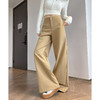 「高腰阔腿超模裤」显瘦阔腿 隐形拉链 视觉拉长腰线 轻薄舒适百搭 商品缩略图0