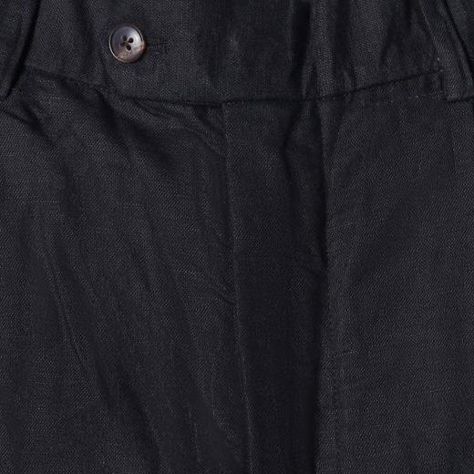 SDSA男装2026新款高贵轻奢简约纯色老钱麻棉褶皱休闲裤百搭时尚 商品图1