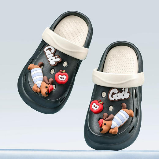 【洞洞鞋】男童女童洞洞鞋室内洗澡拖鞋软底包头沙滩鞋外穿夏季花园鞋【WG26336】 商品图2