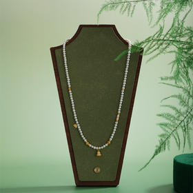 子佩集【福禄吉祥】银S925珍珠AOYA奥雅项链【QNX0008】3mm珠镀金葫芦大象2512