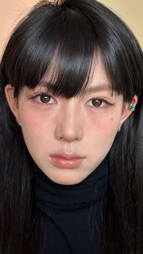 chonos 日抛 镜面黑咖  直径14.2mm着色13.2mm