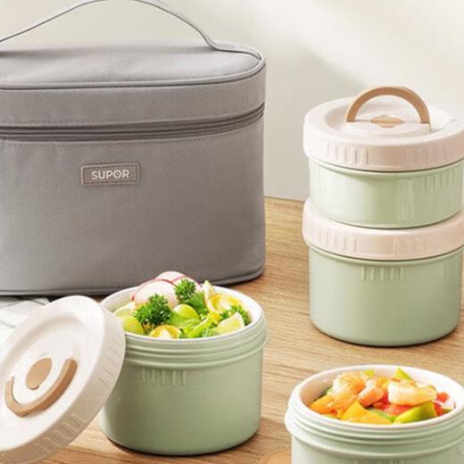 【积分兑换】苏泊尔 保温饭盒两件套TK23104E 商品图0