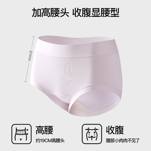 【官方直发不支持7天无理由退货】】内茵纯棉高腰10A女士内裤 商品图1